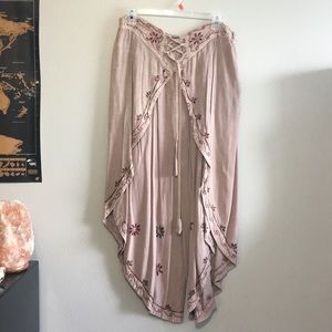 Boho/Hippie Flowy Emroidered Pants